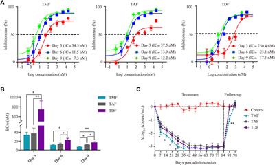 Improved pharmacokinetics of tenofovir ester prodrugs strengthened the inhibition of HBV replication and the rebalance of hepatocellular metabolism in preclinical models